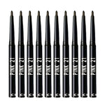 10Pcs Long-Lasting Black Eyeliner Pencils -Waterproof, Sweatproof and Smudge-Proof with Easy Twist Eyeliner Pencils