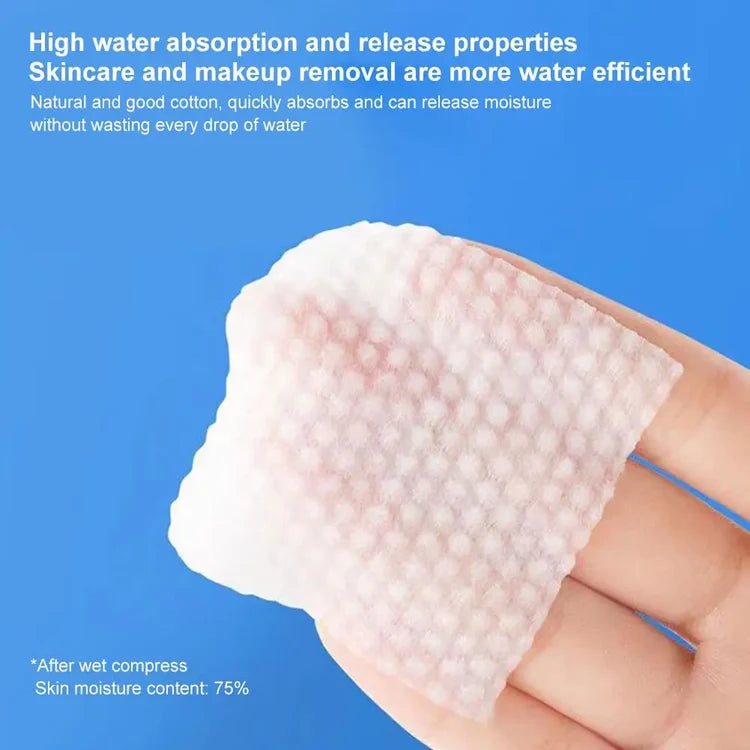 1 Set Disposable Pearl Pattern Makeup Cotton Wipes Soft Remover Pads Facial Cleaning Cosmetic Cotton Pads