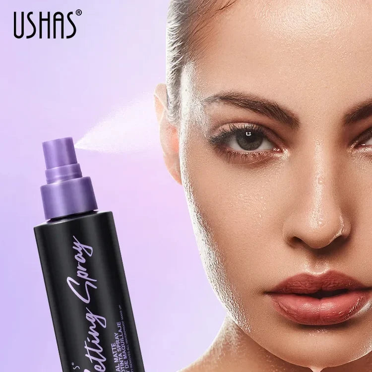 110ml Waterproof Makeup Setting Spray Long-Lasting Oil-Free Natural Finish for Face - Anti-Sweat Beauty Hold Spray
