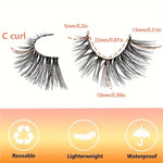 10 Pairs Half Lashes Natural Look Wispy Fluffy Cat Eye Look Natural Short Accent Lashes End Lashes Corner Eyelashes 3/4 Lashes R