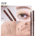 10pcs Black And Brown Ultra Fine Smooth Eyeliner Gel Pen Is Not Easy To Faint Makeup Pen Head Ultra Fine Suitable For Beginners