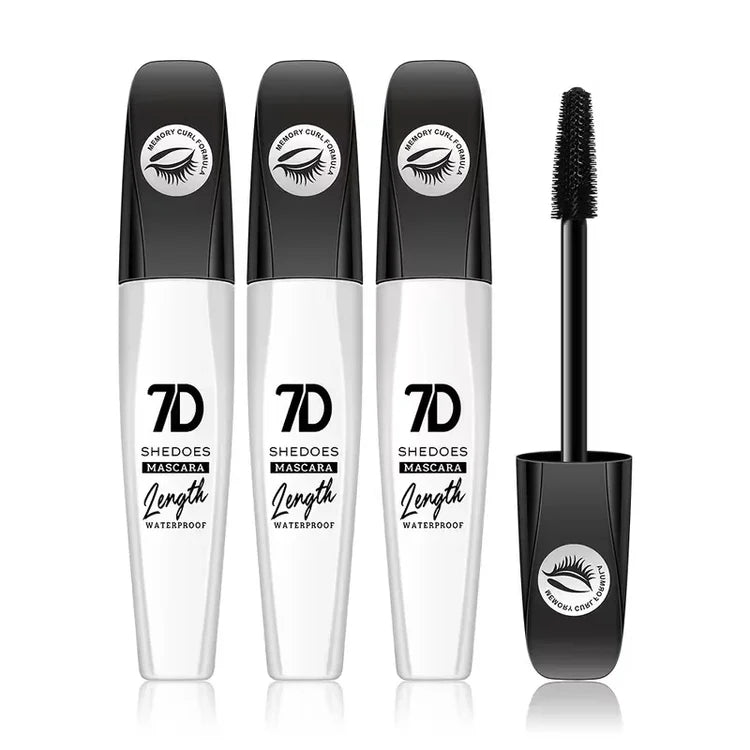 1/2/3PCS 7D Waterproof Mascara Long Lasting Smudge-proof Non-flaking Lengthen Volumizing Lifting Curling Mascara Eyelash Makeup