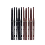 10pcs Black And Brown Ultra Fine Smooth Eyeliner Gel Pen Is Not Easy To Faint Makeup Pen Head Ultra Fine Suitable For Beginners