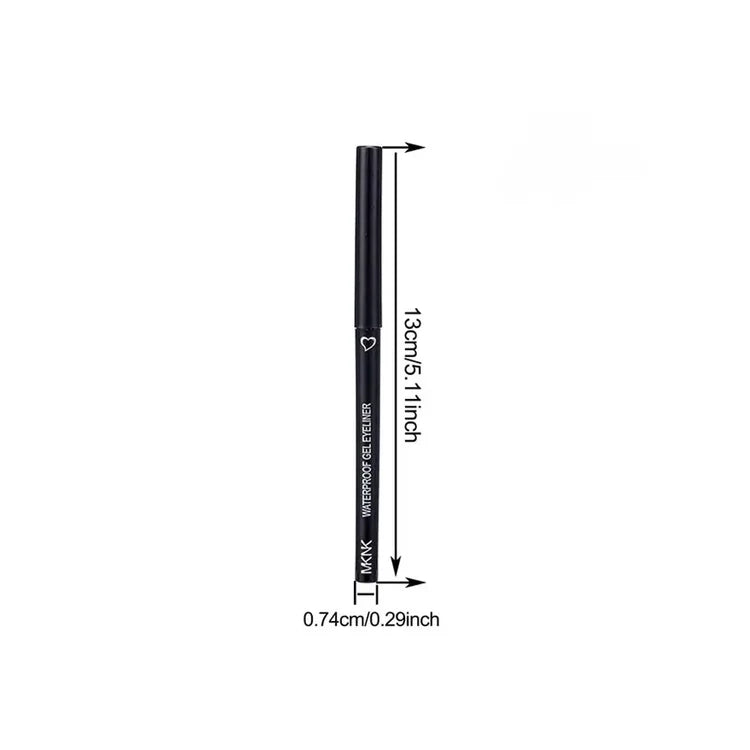 10pcs Black And Brown Ultra Fine Smooth Eyeliner Gel Pen Is Not Easy To Faint Makeup Pen Head Ultra Fine Suitable For Beginners