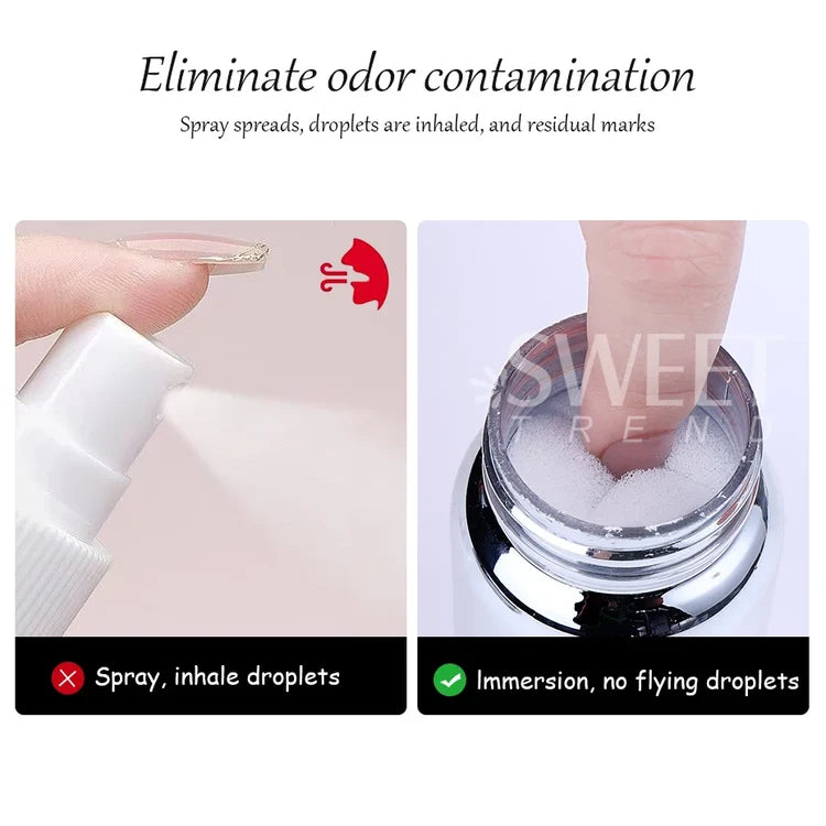 1/2pcs 80ml Nail Glue Remover for Press on Nails Easy Removal Solid Adhesives Gel on False Nail Tips Remover Tools Nail Supplies