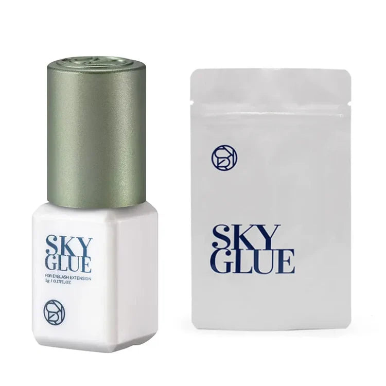 1 Bottle SKY Glue for Eyelash Extensions 5ml Original Sky S+ Black Red Blue Cap False Lash Glue Sky TD Transparent Glue Supplier