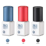 1 Bottle SKY Glue for Eyelash Extensions 5ml Original Sky S+ Black Red Blue Cap False Lash Glue Sky TD Transparent Glue Supplier