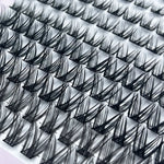 1 Box/120 Clusters Mink Eyelashes 8-14mm Individual Lashes Natural Look D Curl Fluffy Cluster Lashes DIY Eyelash Extension Tools