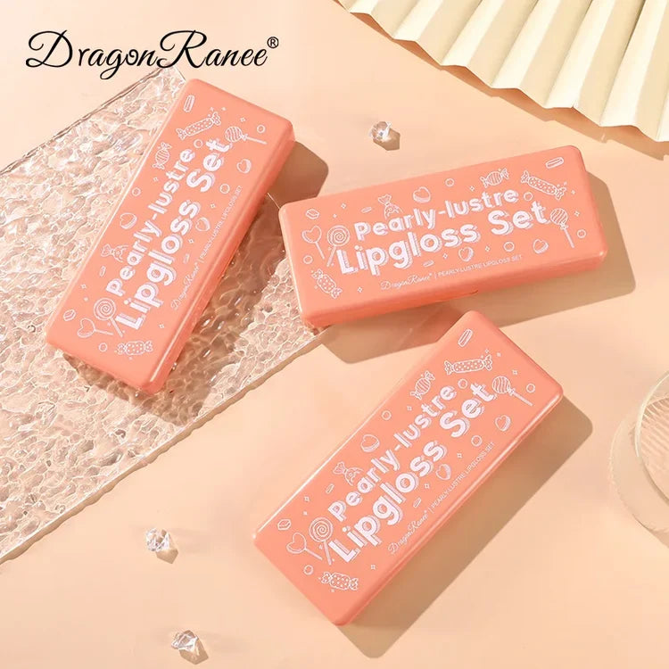 10colors Orange Water Sample Lip Glaze Lipstick Set Moisturizing Lip Gloss Lip Gloss Dye Lipstick lovely set