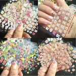 10pcs Kids Cartoon Nail Stickers - Waterproof Self-Adhesive Vinyl Nail Art with Cute Bunny, Animal & Fruit Designs