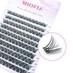 1 Box/120 Clusters Mink Eyelashes 8-14mm Individual Lashes Natural Look D Curl Fluffy Cluster Lashes DIY Eyelash Extension Tools
