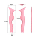 1 Pc Silicone Eyeliner Stencils Ruler Reusable Winged Tip Eyeliner Aid Eyebrow Pencil Stencil 5 in1 Multi-Functional Makeup Tool