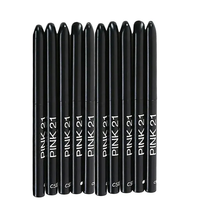 10Pcs Long-Lasting Black Eyeliner Pencils -Waterproof, Sweatproof and Smudge-Proof with Easy Twist Eyeliner Pencils