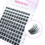 1 Box/120 Clusters Mink Eyelashes 8-14mm Individual Lashes Natural Look D Curl Fluffy Cluster Lashes DIY Eyelash Extension Tools