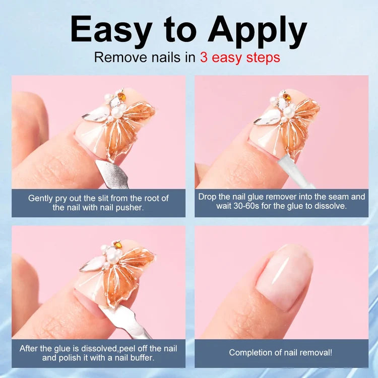 10ML Nail Gel Remover Quickly Remove Fake Nail Liquid Nail Gel Shed Remover Harmless Nail Degumming Agent Nail Salon Supplies